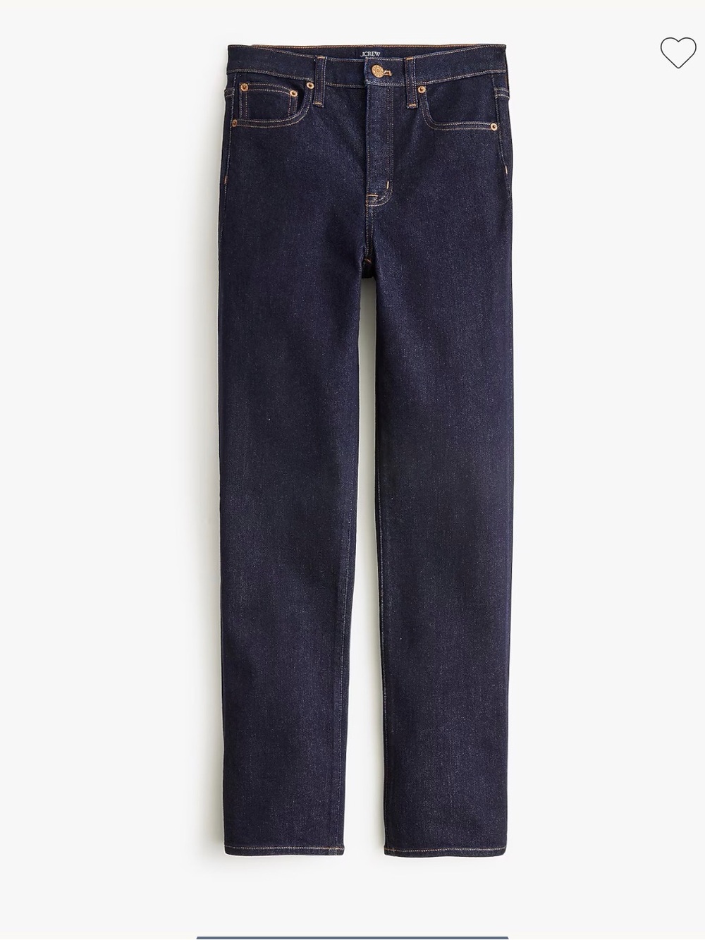 J. Crew Women's Stovepipe Straight Leg Jeans in Dark Indigo